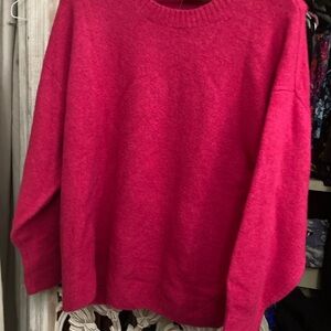 J. Crew Pink Crew Neck Sweater